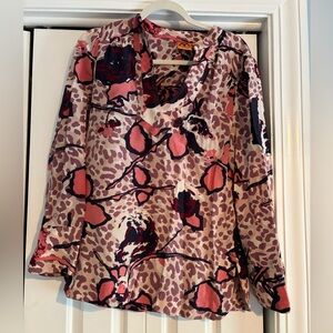 Tory Burch cheetah print tunic size 8